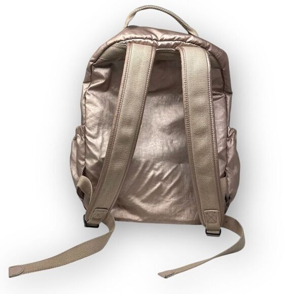 Kipling Seoul Pink Large Metallic Laptop Backpack - Picture 8 of 14